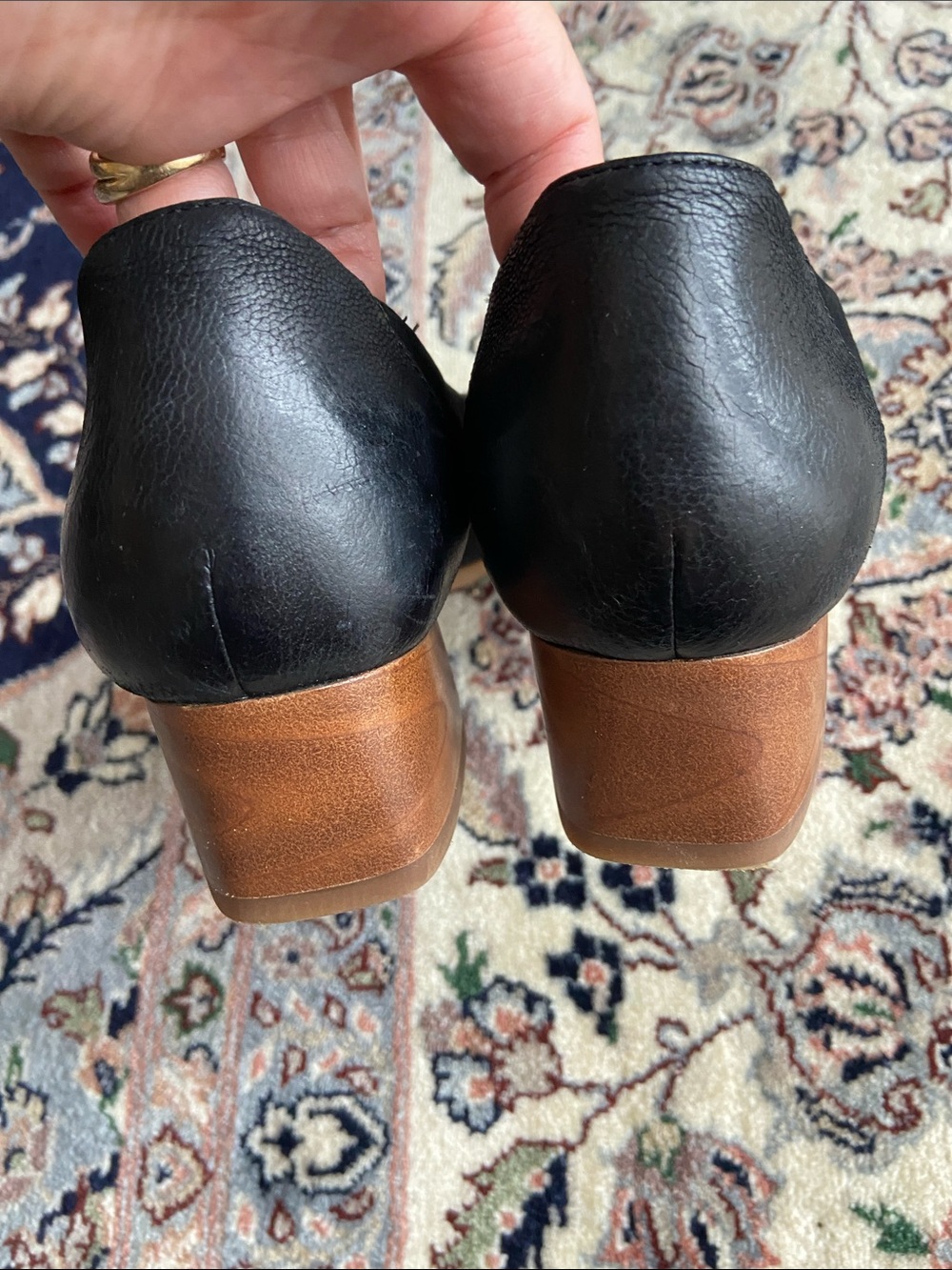 Women's Dansko Preston black leather Block heel shoes size 37 - Picture 6 of 10